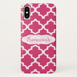 Moroccan Tile Any Color Personalized iPhone iPhone X Case