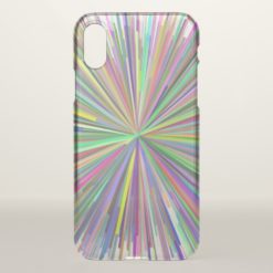 Multicolored Line Burst Pattern Phone Case