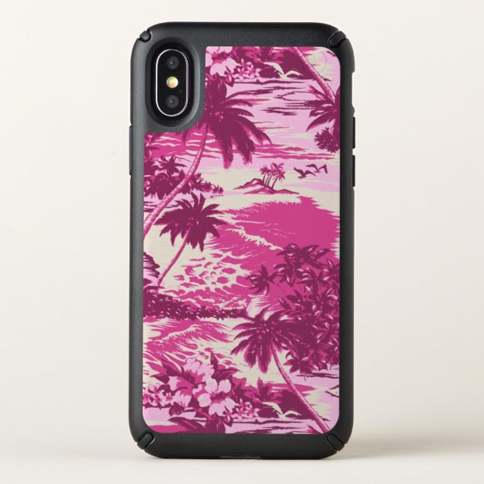 Napili Bay Hawaiian Island Scenic - Pink Speck iPhone X Case