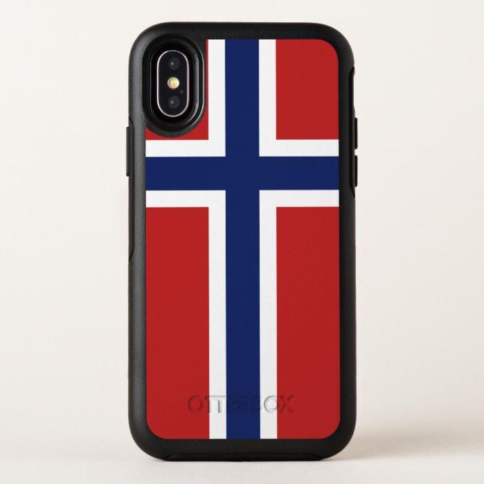 Norway Flag OtterBox Symmetry iPhone X Case