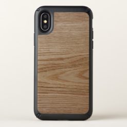 Oak Wood Grain Look Speck iPhone X Case