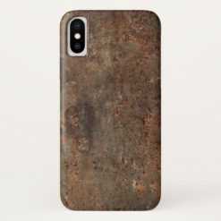 Old Grungy Leather Print iPhone X Case