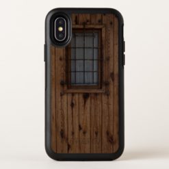Old Medieval Brown Knotty Wooden Church Door OtterBox Symmetry iPhone X Case