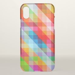 Old School Square Pattern iPhone X Case