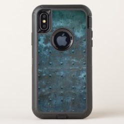 Old Spanish Copper Tarnished Metal Door OtterBox Defender iPhone X Case