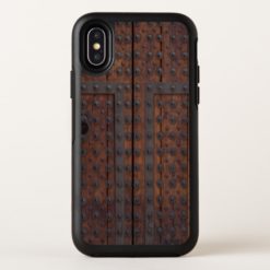 Old Wooden Door With Black Metal Reinforcements OtterBox Symmetry iPhone X Case
