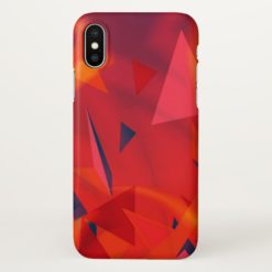 Orange And Red Vintage Abstract Pattern iPhone X Case