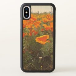 Orange Poppy Field of Flowers iPhone X Case