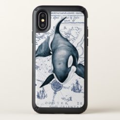 Orca Ancient Blue Speck iPhone X Case