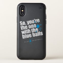 Paintball Blue Balls Speck iPhone X Case