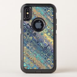 Pastel Liquid Dots Abstract Pattern OtterBox Commuter iPhone X Case