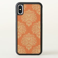 Peach Southern Cottage Damask iPhone X Case