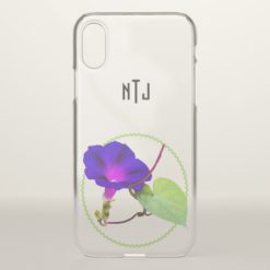 Personalize: Purple Morning Glory Photography iPhone X Case