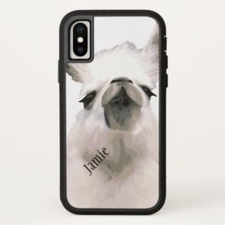 Personalized Snooty Snobby Llama iPhone X Case