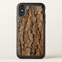 Pine Tree Bark Texture Speck iPhone X Case