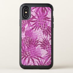 Pineapple Camo Hawaiian Tropical Pink Speck iPhone X Case
