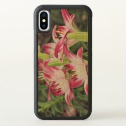 Pink Lilies iPhone X Case