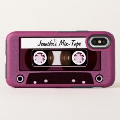 Pink Mix Tape OtterBox Symmetry iPhone X Case