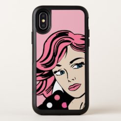 Pink Polka Dot Girly OtterBox Symmetry iPhone X Case