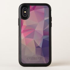 Pink Purple Pyramid Abstract Art OtterBox Symmetry iPhone X Case