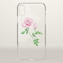 Pink Rose iPhone X Case