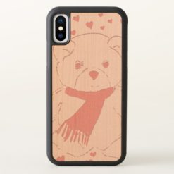 Pink Toned Teddy Bear iPhone X Case