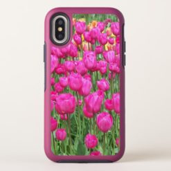 Pink Tulips Floral OtterBox Symmetry iPhone X Case