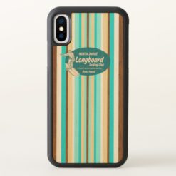 Pipeline Surfboard Hawaiian Competition Striped iPhone X Case