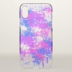 Pop-Art Splat Plaint Splatter Design iPhone X Case