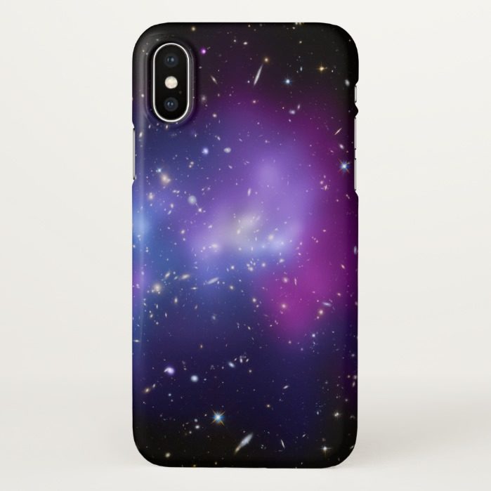 Purple Galaxy Cluster Space Image iPhone X Case