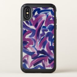 Purple Swirl-Abstract Hand Painted Brushstrokes Speck iPhone X Case