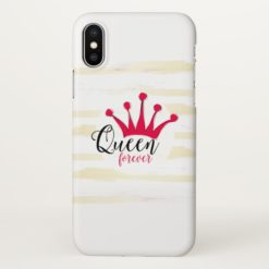 Queen forever girly design iPhone x Case