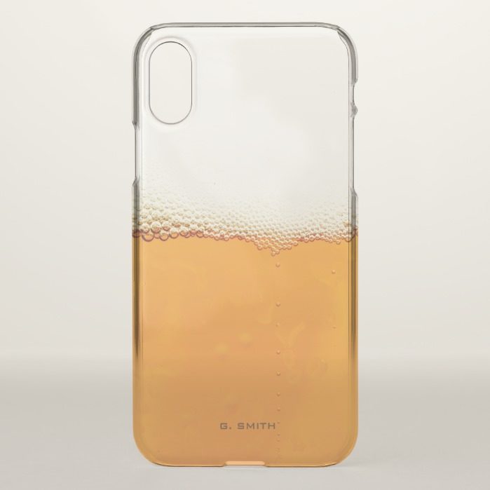 Real Beer Froth. iPhone X Case