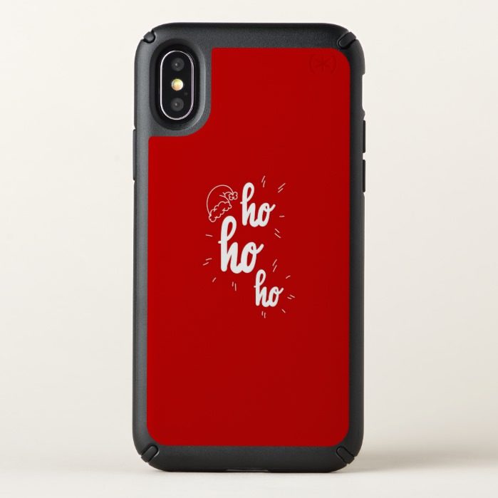 Red And White Ho Ho Ho Merry Christmas Speck iPhone X Case