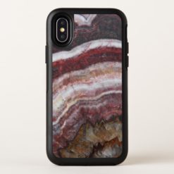 Red Banded Agate Pattern OtterBox Symmetry iPhone X Case