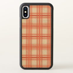 Red Tartan Plaid Checker iPhone X Case