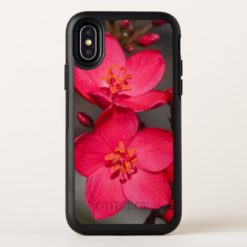 Red and Pink Tropical Fiji Flowers OtterBox Symmetry iPhone X Case