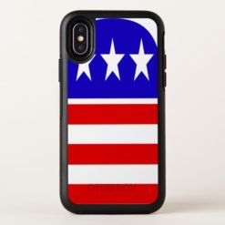 Red white and blue OtterBox symmetry iPhone x Case