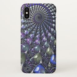 Repeating fractal iPhone X Case
