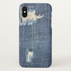 Ripped Jeans Look iPhone X Case