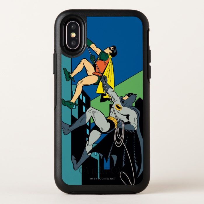 Robin And Batman Climb OtterBox Symmetry iPhone X Case