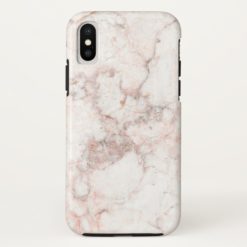 Rose White Marble iPhone X Case