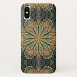 Rose Window Yellow Abstract Stained Glass iPhone X Case
