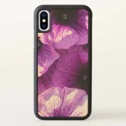 Row of Purple Wave Petunias iPhone X Case