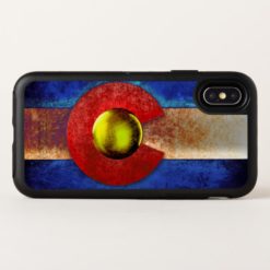 Rusted Metal Colorado Flag OtterBox Symmetry iPhone X Case