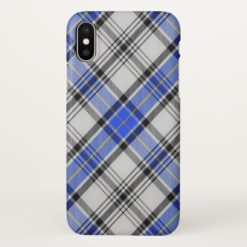 Scottish Clan Hannay Tartan Plaid iPhone X Case