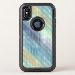 Shimmering Ridged Pastel Glass OtterBox Defender iPhone X Case