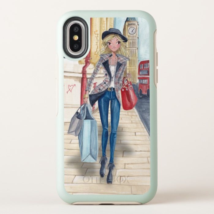 Shopping Girl in London City | Iphone Case