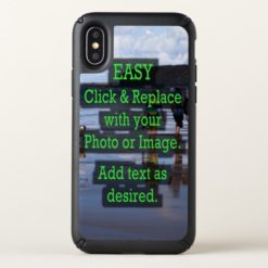 Simple Click & Replace Photo to Make Your Own Speck iPhone X Case