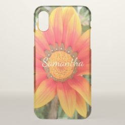 Single Orange Flower iPhone X Case